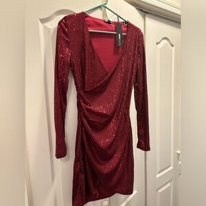 Red sequin dress NWT